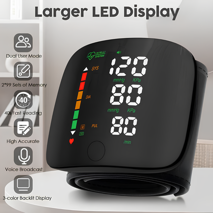 Wrist Blood Pressure Monitor