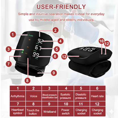 Wrist Blood Pressure Monitor